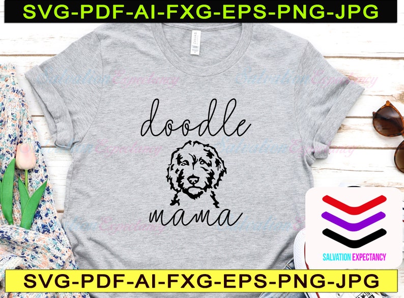 Download Doodle Mama Svg File. Doodle Mama Svg Png Pdf Jpg Eps Ai Fxg | Etsy