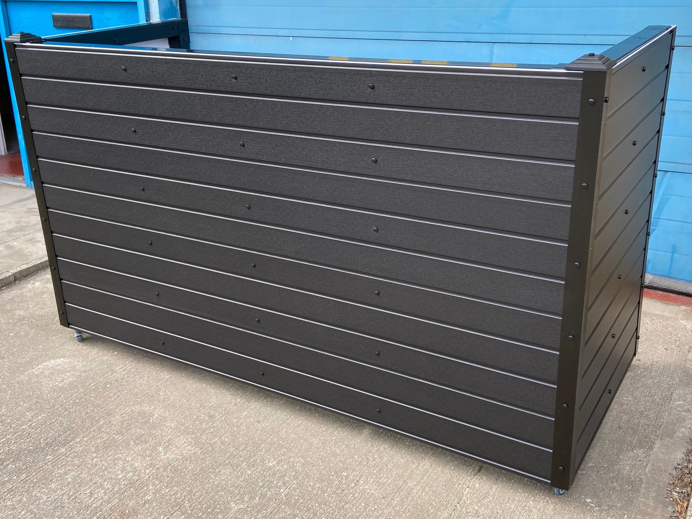 Triple UPVC Wheelie Bin Covers. Plastic Wheely Bin Screens. Etsy UK