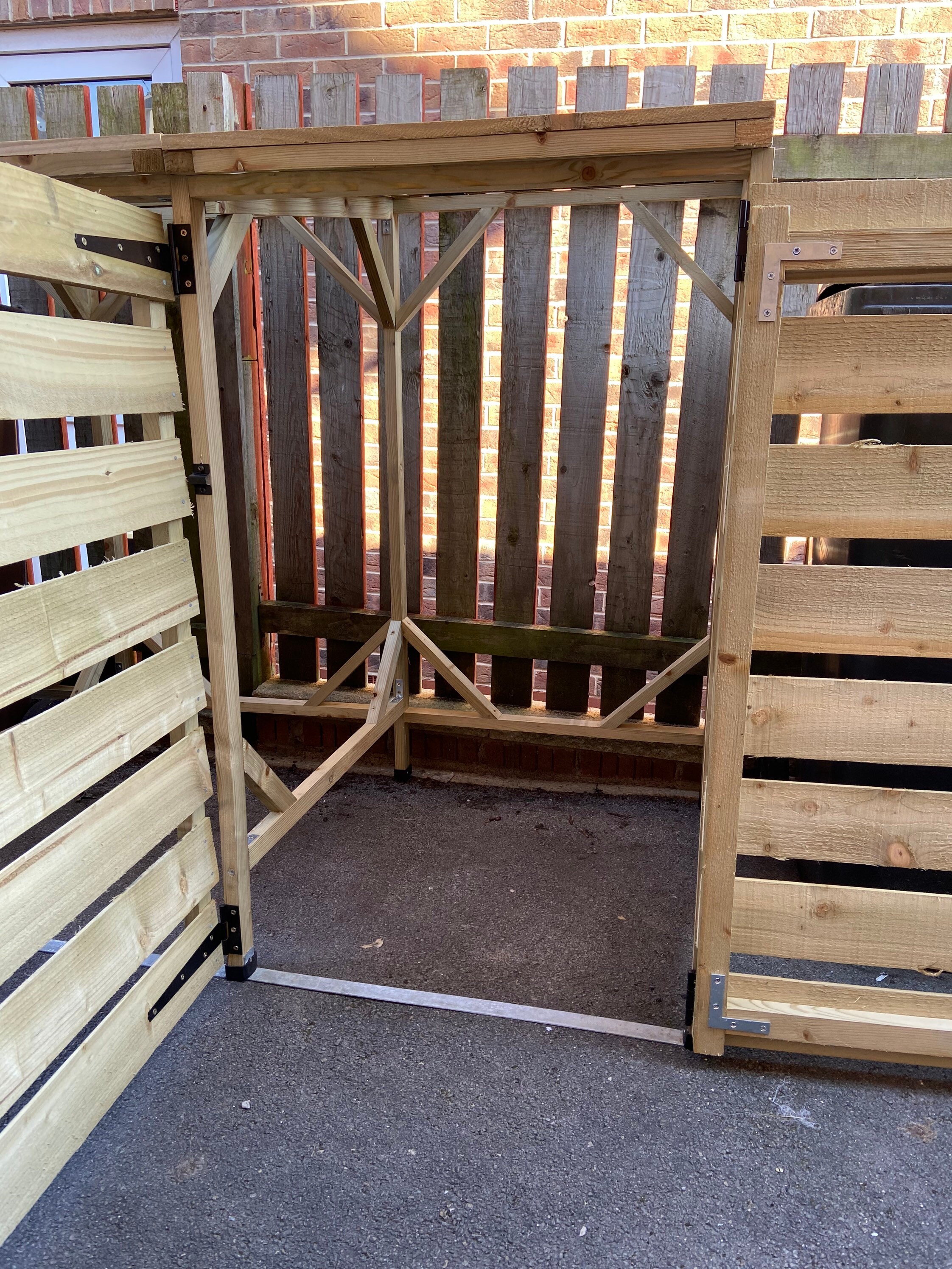 Quad 4 Wheelie Bin Stores. Wheely Bin Screen. Etsy UK