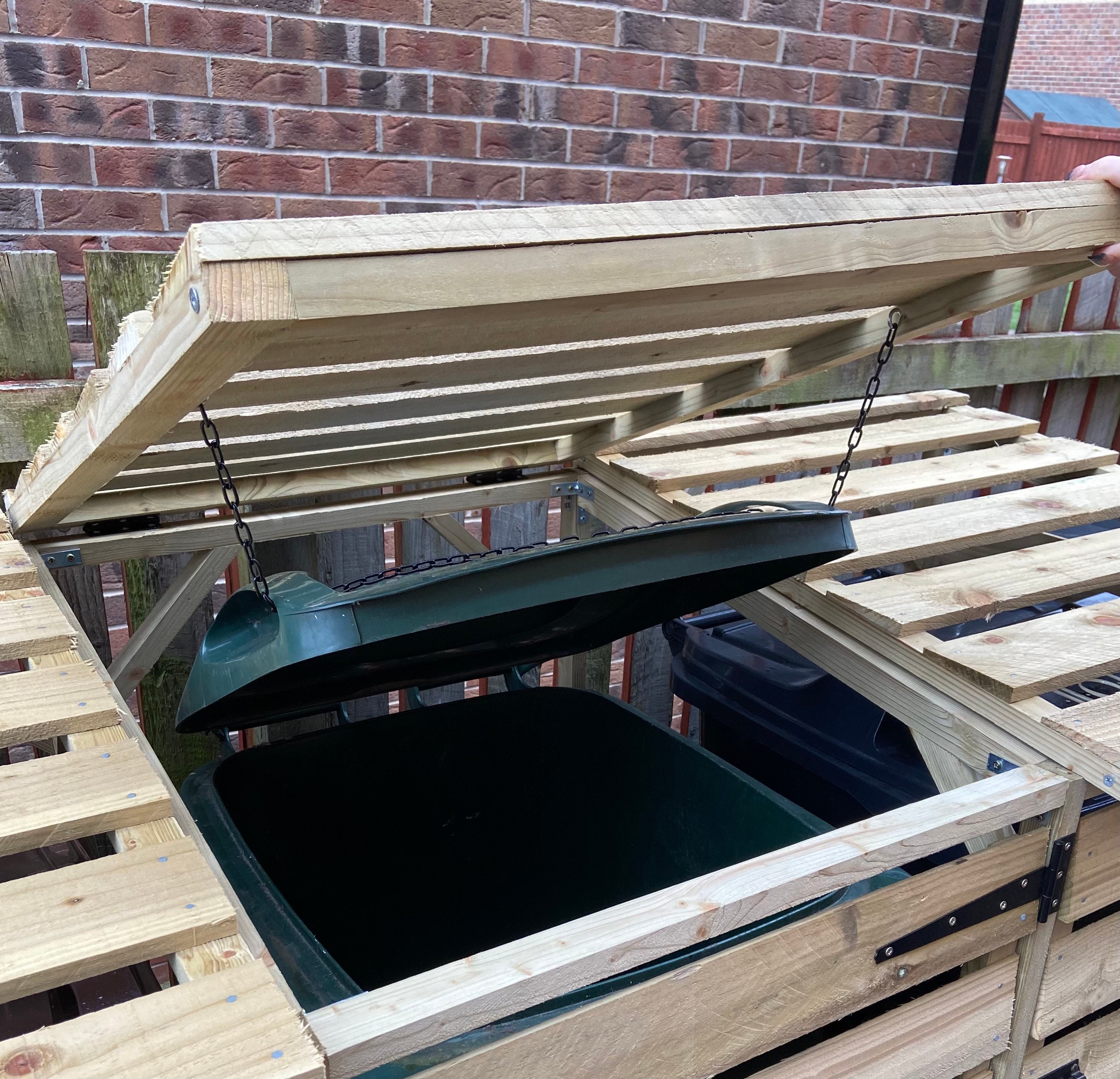 Quad 4 Wheelie Bin Stores. Wheely Bin Screen. Etsy UK