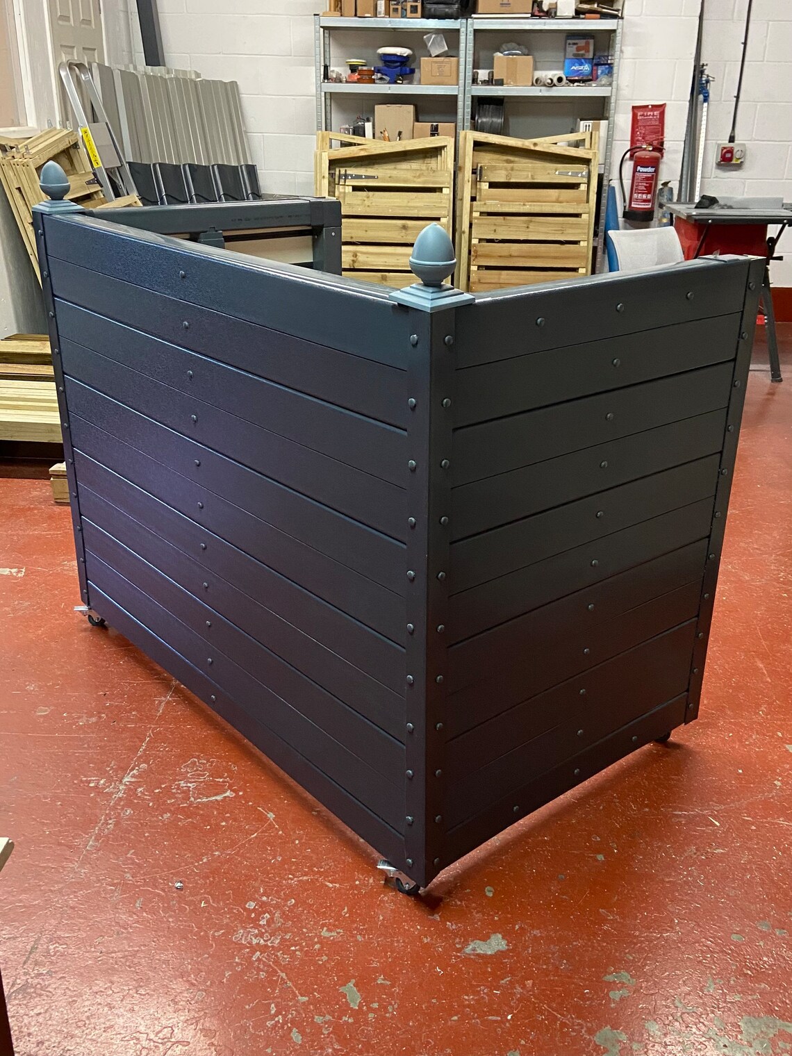 Triple UPVC Wheelie Bin Covers. Plastic Wheely Bin Screens. Etsy