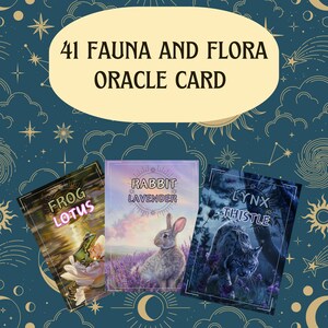Fauna and Flora oracle cards | divination cards | animal tarot cards