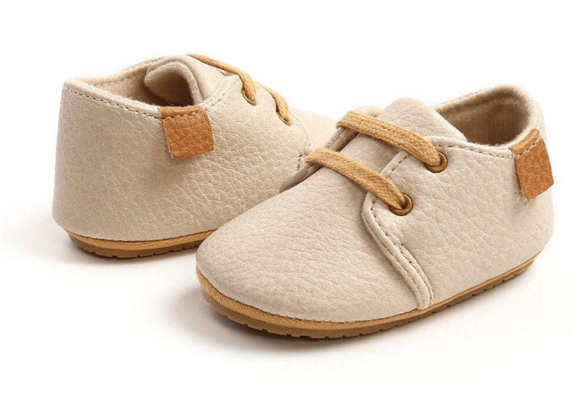 Beige 12-18 Month Baby Boy Casual Shoes Hard Sole Baby Boy | Etsy