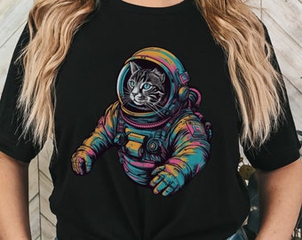 Kitty Astronaut - Space Cat - Cat Owner Gift, Astronaut Cat, Cat Lover Shirt, Funny Cat Tee, Cool Cat Lady Shirt, Astrocat Shirt, Crazy Cat