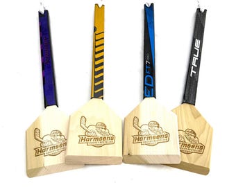 Grattoir pour barbecue en bois, bâton de hockey