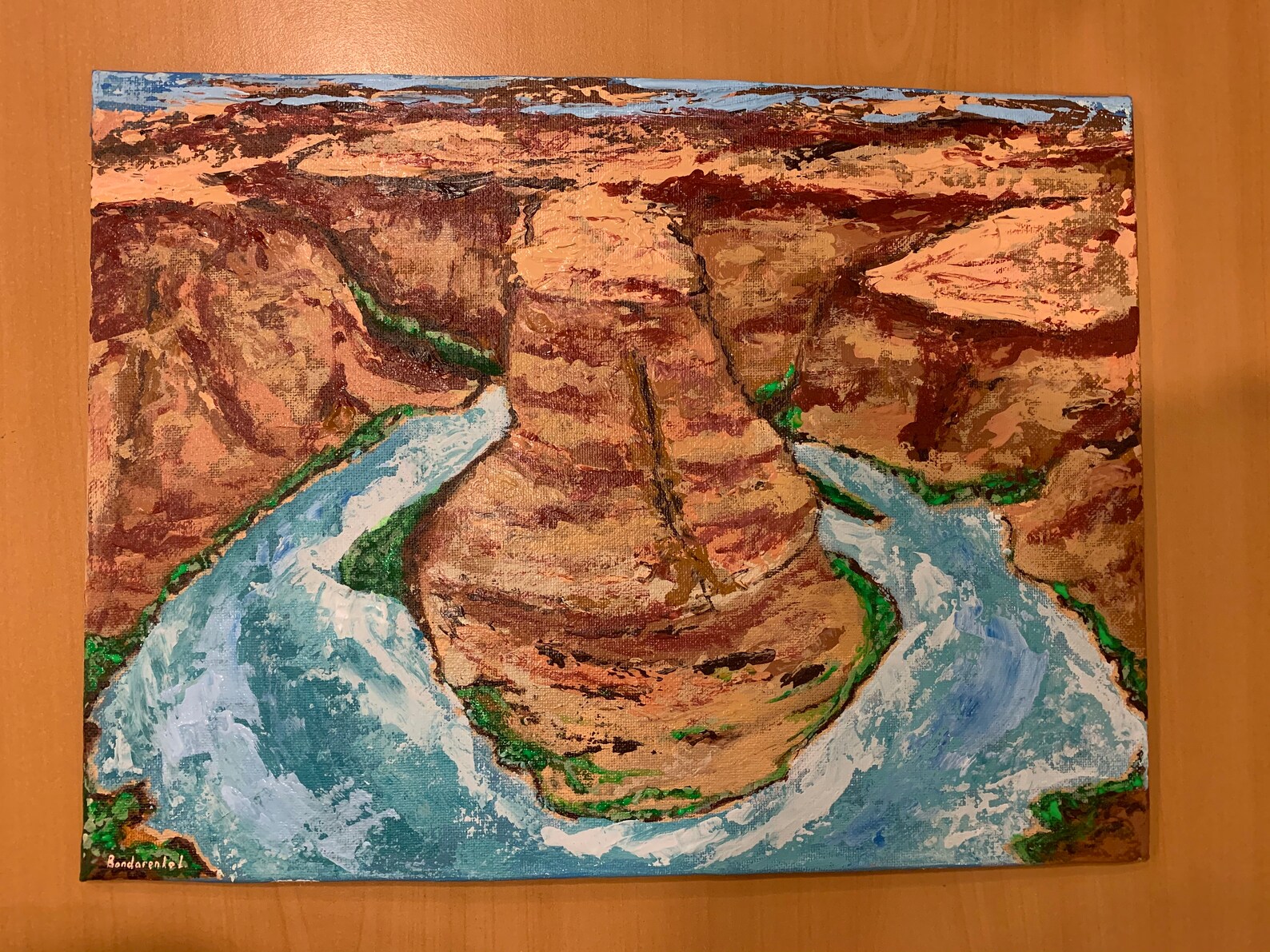 Grand Canyon Art Original Painting Arizona Canvas Art Colorado Etsy