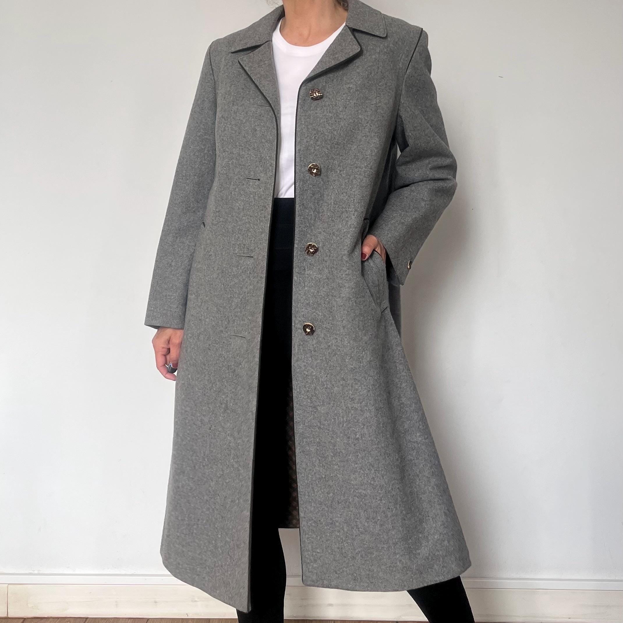 ヴィンテージ チロル ローデン ウールコート：オーストリア グレー