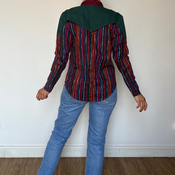 Vintage Woman Western Cotton Blouse by Roughrider… - image 3