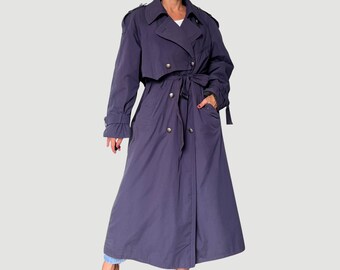 Vintage London Fog Floral Trench Coat - Removable Lining, Size M