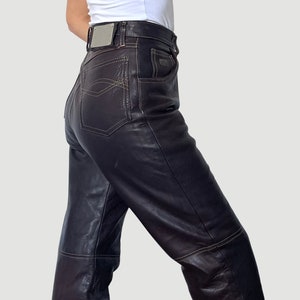 High Waist Leather Pants 