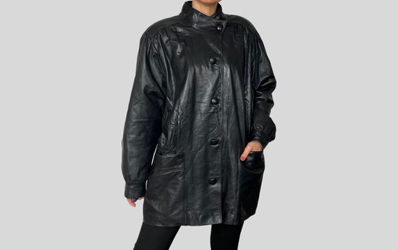 Jacket Women's XL size unclear black type Vintage Second Hand