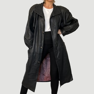 Vintage Leather Puffy Sleeve Jacket - Etsy