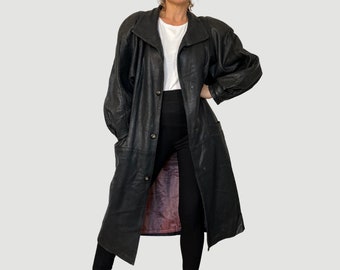 ジャケット・アウター Vnintage leather mods coat III-Fashions Premium Soft Lambskin Leather Men's Motorcycle