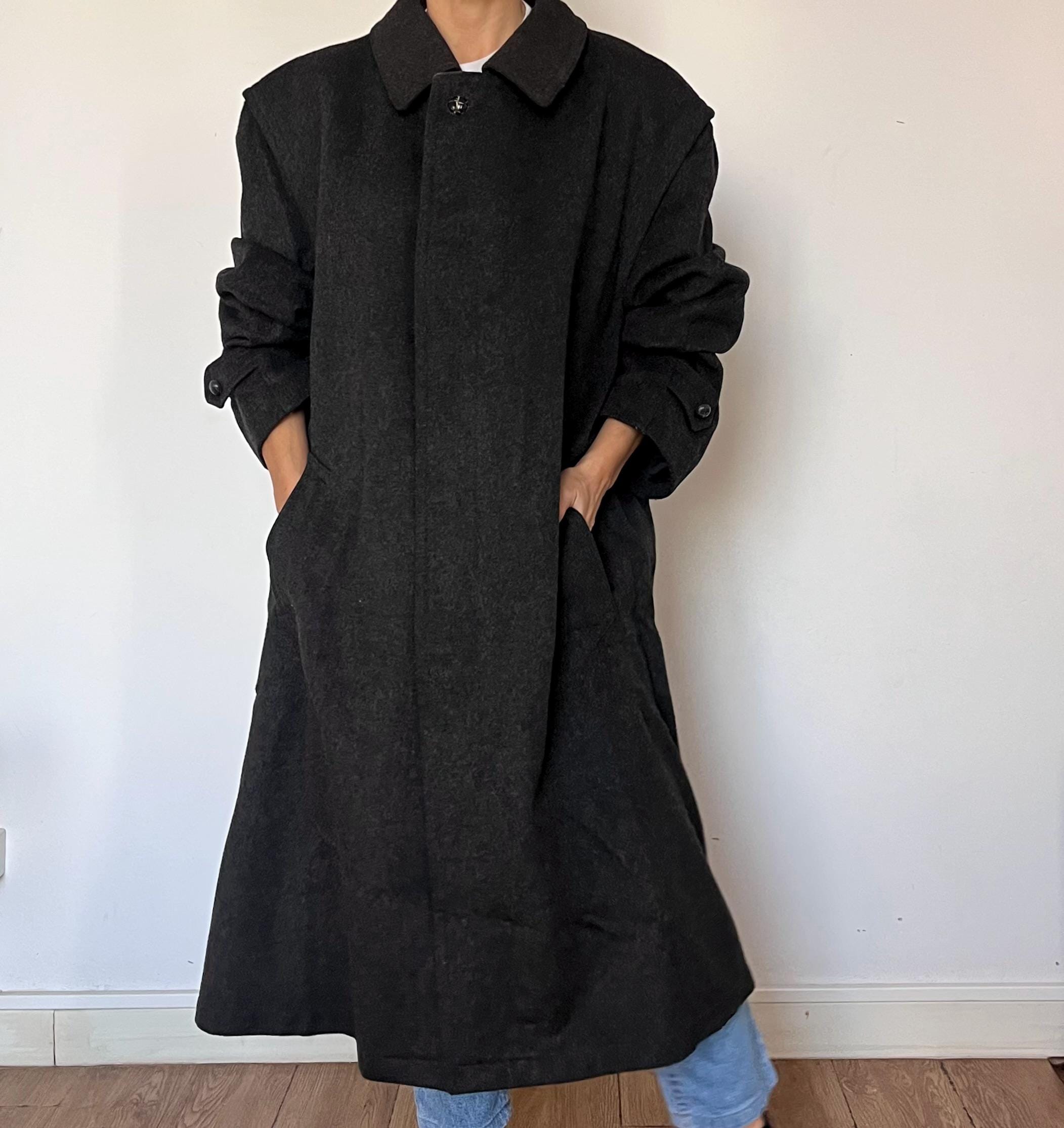 Vintage Salko Austrian Wool Coat: Tiroler Loden Gray Overcoat