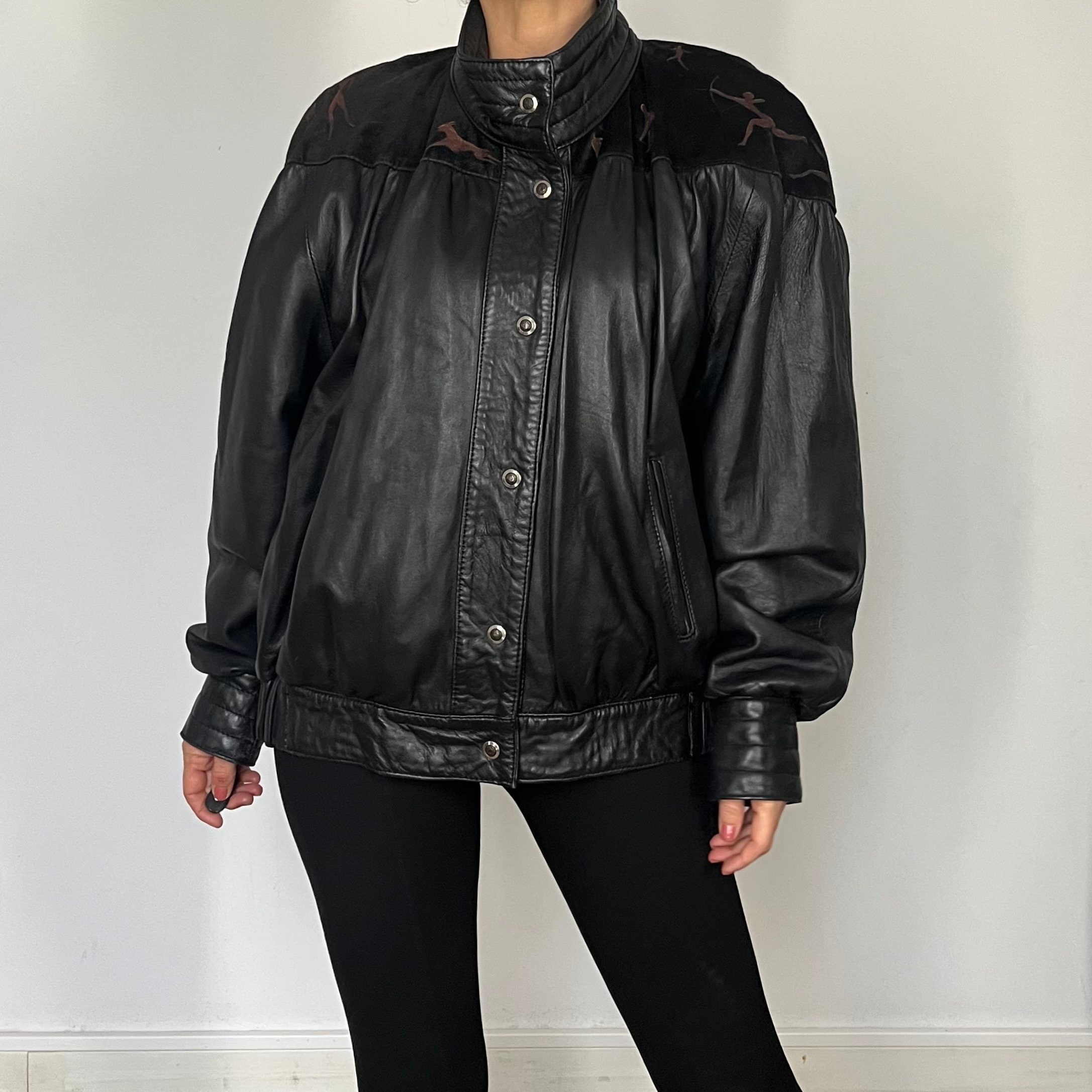 SP No.1267 VINTAGE レザージャケット ボンバージャケット 黒 メンズ SP No.1267 VINTAGE レザージャケット ボンバージャケット 黒