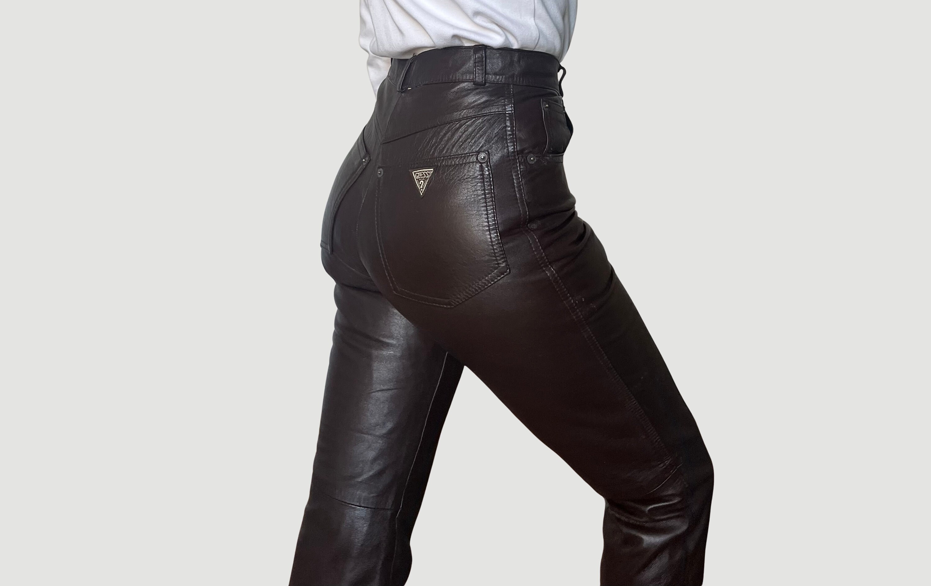 Real leather skinny jeans sale