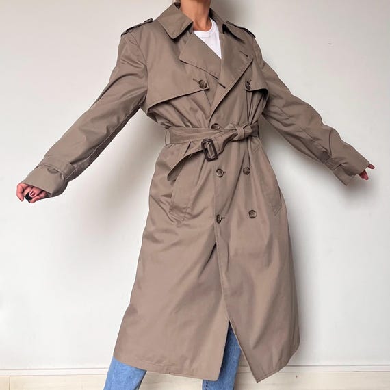 Women's Vintage Beige Burton Trench Coat S/M