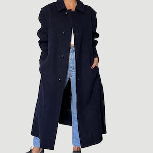 Vintage Loden Wool Long Coat: Austrian Tirol Overcoat, Size XXL