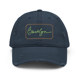 Brooklyn Hat, Simple New York Hat, Distressed Hat, Brooklyn Pride Hat, New York Borough Hat, Brooklyn Gift Hat, New York Souvenir Cap