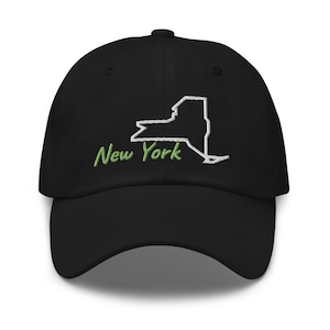 Chapeau de carte de New York, Chapeau d’État de New York, Chapeau de carte de New York, Chapeau de contour de New York, Chapeau de repère de New York, Carte de New York, Chapeau de new-yorkais, Chapeau de papa