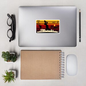 Adesivo do Haiti, adesivo de Porto Príncipe, adesivo retrô do Haiti, adesivo Neg Mawon, adesivo do horizonte do Haiti, decoração de laptop, adesivos sem bolhas