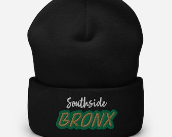 Bronx New York Hat, South Bronx Beanie Hat, NY Borough, BX Pride Winter Hat, Warm NYC Gift Hat, Bronx, I love The Bronx Hat, Cuffed Beanie