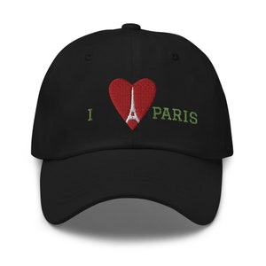 Paris Hat, Eiffel Tower Hat, Paris France Hat, I love Paris Hat, Europe Travel Hat, I Heart Paris Hat, Paris Gift Hat, Travel Lover, Dad hat