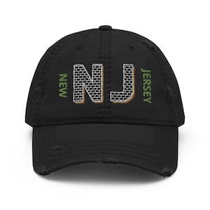 New Jersey Hat, Brick City New Jersey Hat, Newark NJ Hat, New Jersey Pride, Jersey Girl Hat, Loft Brick NJ Hat, NJ Gift Hat, Distressed Hat