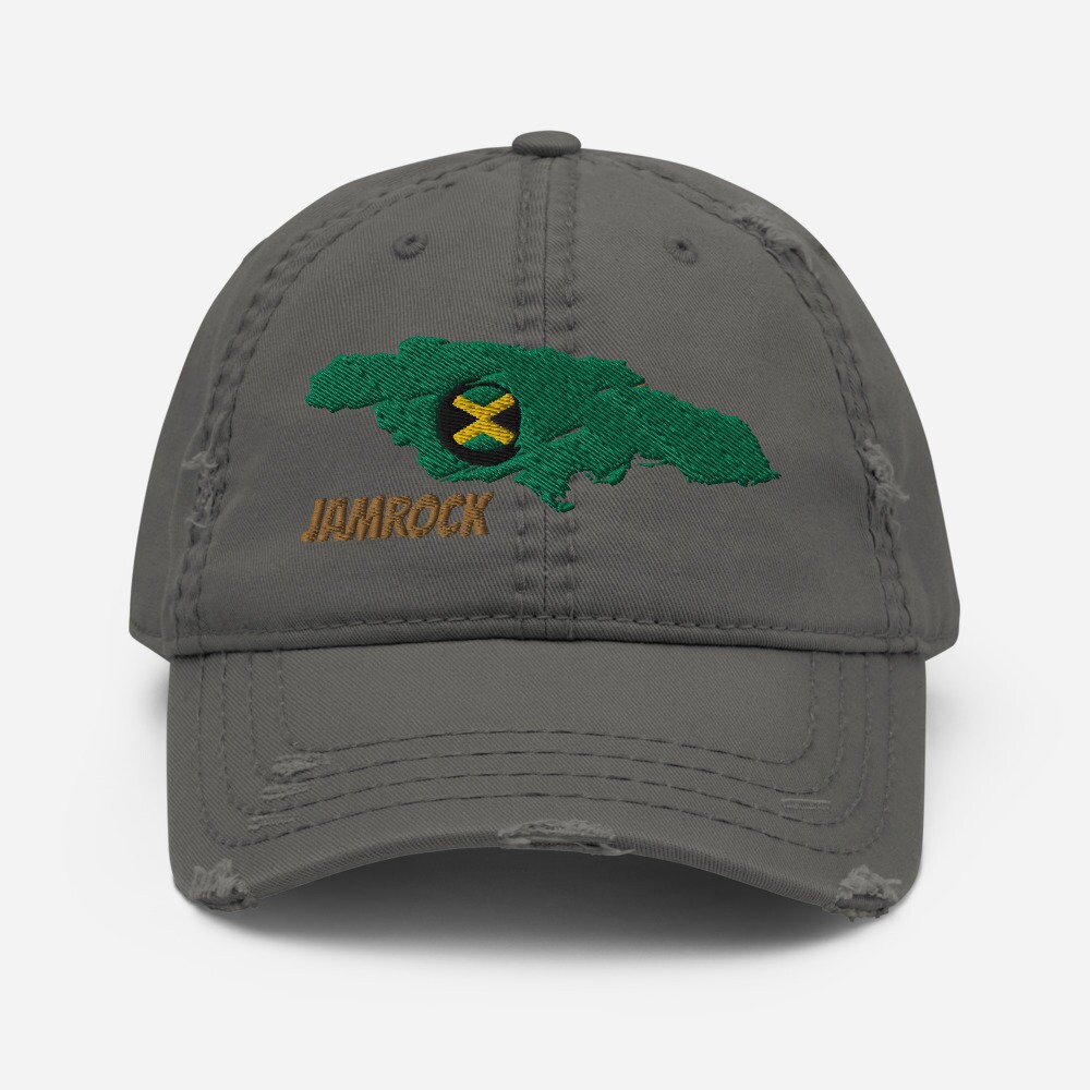 Jamaican Map Hat, Jamaican Flag Hat, JAMROCK Jamaica, Jamaican Color