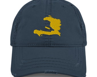 Haiti Map Hat, Haitian Map, Haiti Gift Hat, Distressed Haiti Hat, Vintage Haiti Hat, Rugged Haiti Hat, Haiti Landscape, Haiti Souvenir Hat
