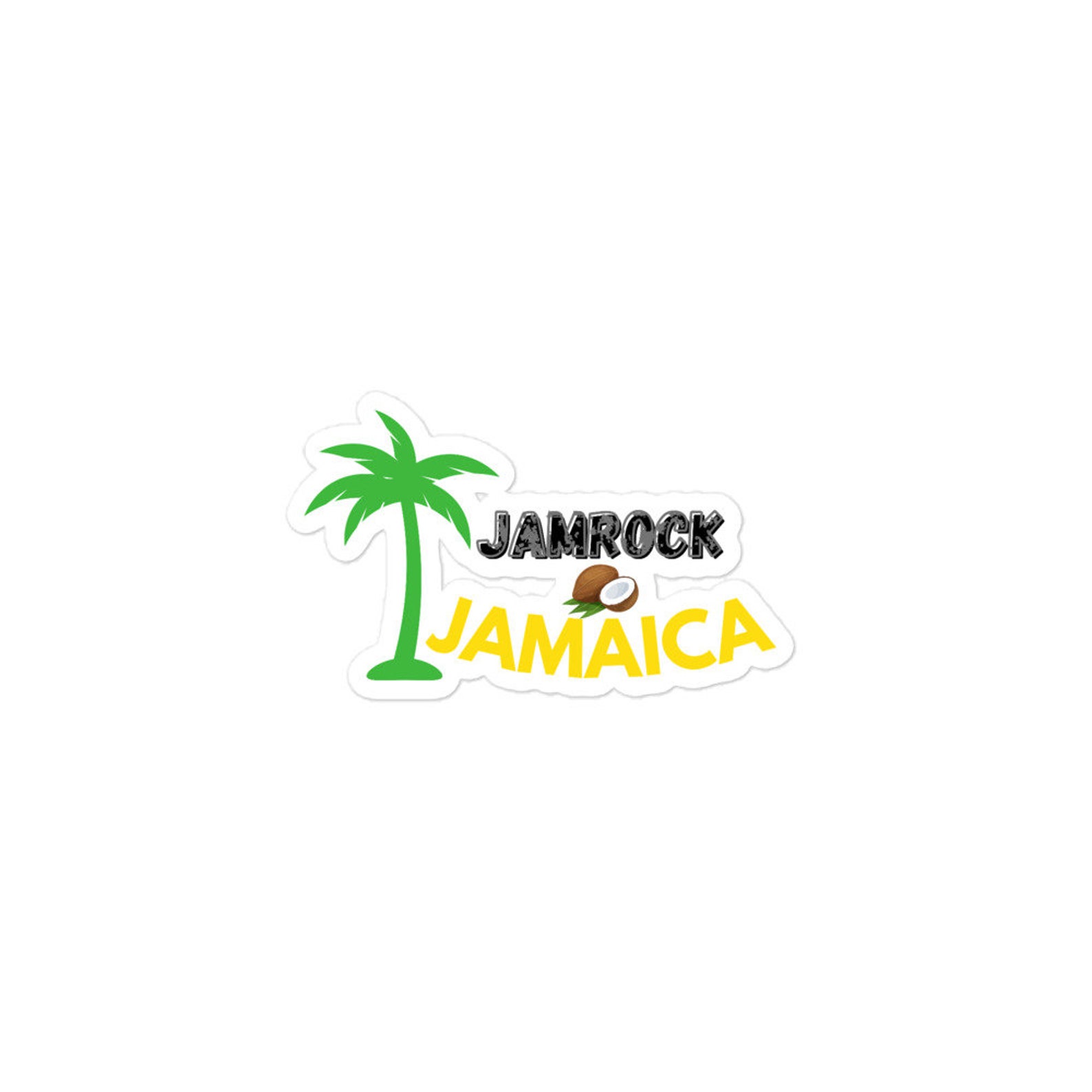 Jamaica Sticker, Jamrock Jamaica Stickers, Jamaican Island Stickers