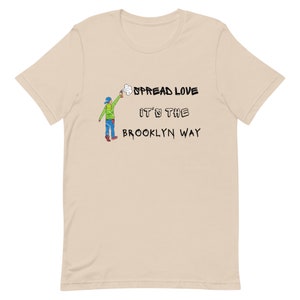 Brooklyn Shirt, Brooklyn Spread Love Shirt, Brooklyn New York Shirt, BK NYC Shirt, New York Geschenk Shirt, Graffiti Kurzärmeliges Unisex T-Shirt