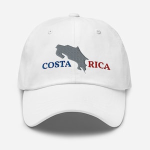 Chapeau Costa Rica, Chapeau carte Costa Rica, Chapeau drapeau Costa Rica, Chapeau monument Costa Rica, Souvenir Costa Rica, Chapeau fierté Costa Rica, Chapeau papa