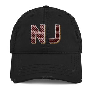 New Jersey Hat, Brick City New Jersey Hat, Newark NJ Hat, Jersey Girl Hat, Loft Brick NJ Hat, Jersey Pride Hat, NJ Gift Distressed Dad Hat
