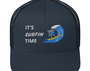 Sombrero de tabla de surf, Sombrero de surf, Sombrero de amante del surf, Sombrero de surf, Sombrero de regalo de surf, Sombrero de vida de surf, Sombrero de cazadores de olas, Regalo de surf, Gorra de camionero