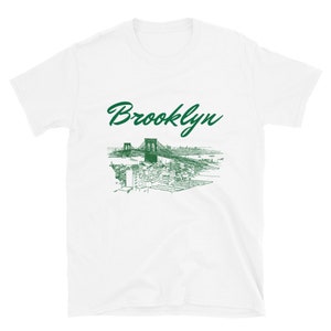 Brooklyn landmark shirt, Brooklyn bridge shirt, Brooklyn skyline shirt, Brooklyn New York shirt, Short-Sleeve Unisex T-Shirt