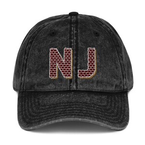 New Jersey Hat, Brick City New Jersey Hat, Newark NJ Hat, Loft Brick NJ Hat, Jersey Pride Hat, NJ Gift Hat, Vintage Cotton Twill Cap