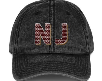 New Jersey Hat, Brick City New Jersey Hat, Newark NJ Hat, Loft Brick NJ Hat, Jersey Pride Hat, NJ Gift Hat, Vintage Cotton Twill Cap