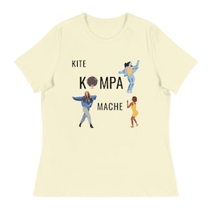 Haiti Shirt, Haitian Music Shirt, Haiti Kompa Shirt, Haiti Dance shirt, Haitian Pride Shirt, Haitian Culture Shirt, Women's Relaxed T-Shirt