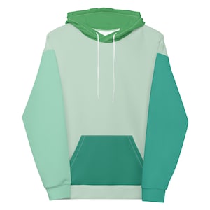 Pastel Color Block Hoodie, Light Colored Hoodie, Pink Hoodie