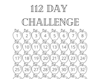 Ahorre 6328 con el desafío en dólares de 112 días/semana, el rastreador del desafío para ahorrar dinero