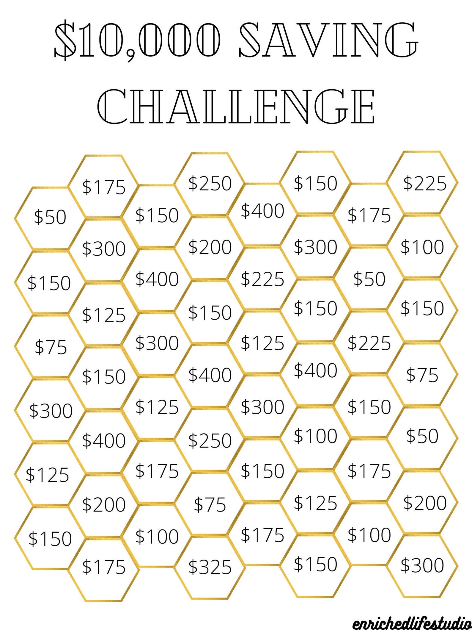 Free Printable Money Challenge 2022