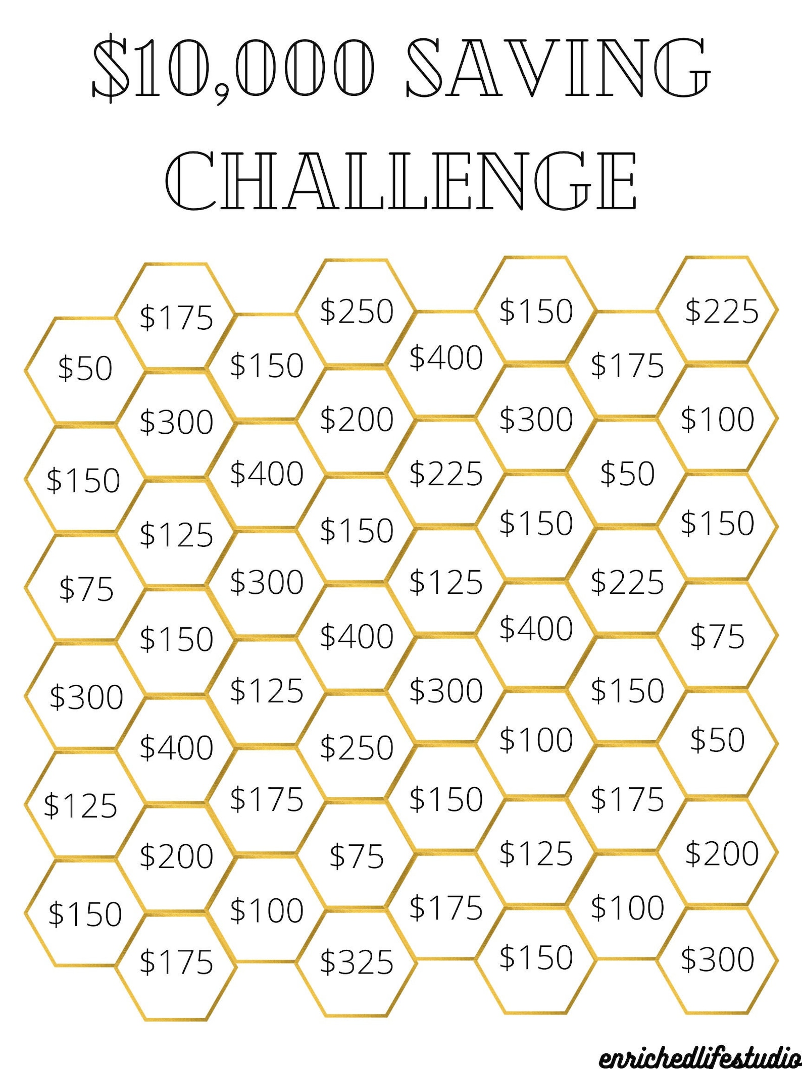 Free Printable Money Challenge 2022