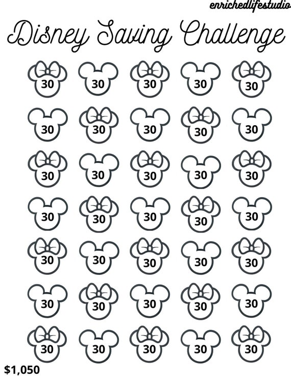 Disney Saving Plan Printables