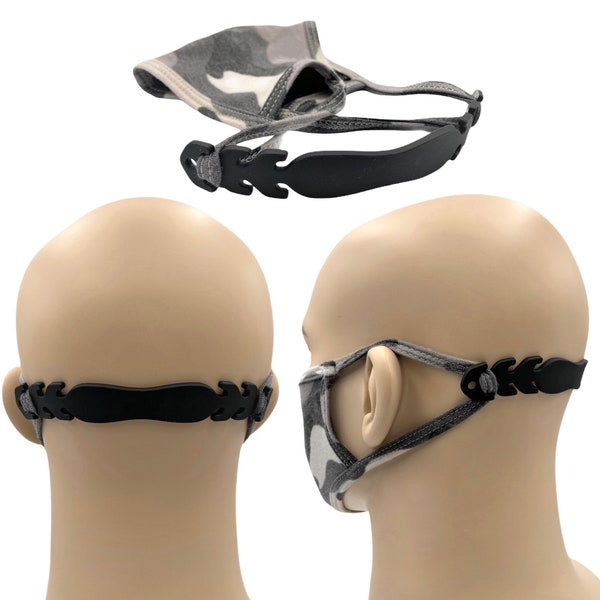Face Mask Extender, Ear Saver, Soft, Durable, and Mask Adjuster Extender/Relief Hook holder strap
