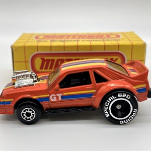 Matchbox No 74, Ford Mustang, Mint Condition With Original Box, 1984 Collectible Toy Made in Macau, Matchbox Diecast 1/52