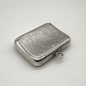 Antique Sterling Silver Snuff Box 1905 Birmingham John Rose Hallmarked