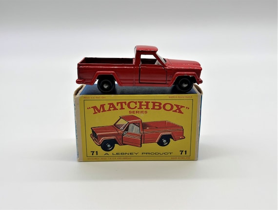 Matchbox Lesney No 71 Jeep Gladiator Mint Condition With Original Box 1964 Collectible Toys Made in England Matchbox Diecast 1 74 Etsy