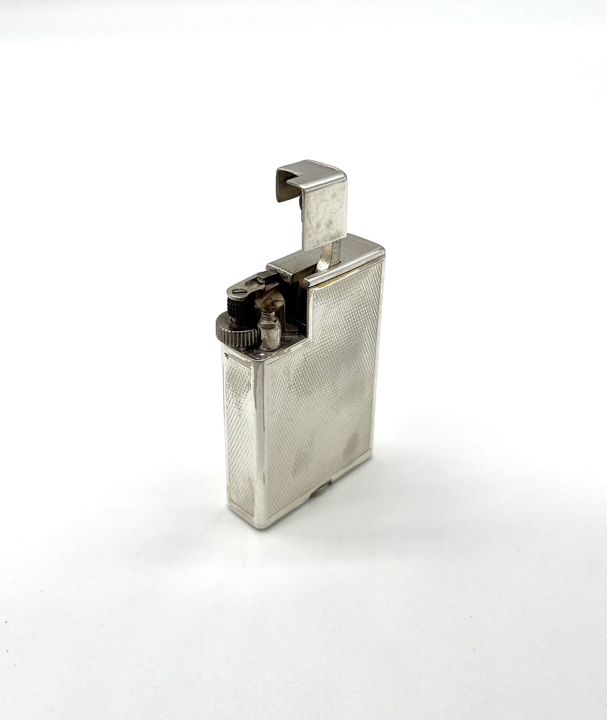 DUNHILL Savory Lift Arm Silver Plated Vintage Collectors Petrol