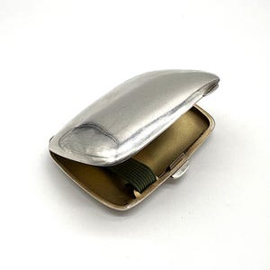 Antique Sterling Silver Cigarette Case 1924 Birmingham William Hair Haseler Hallmarked